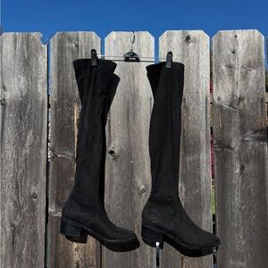 Steve Madden Sleek Black Over-the-Knee Boots